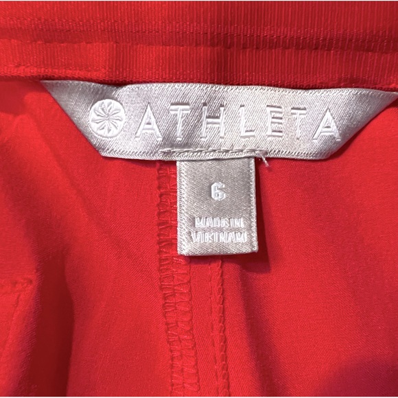 Athletea Tribeca Crop Pant in Red size 6 - Picture 8 of 12